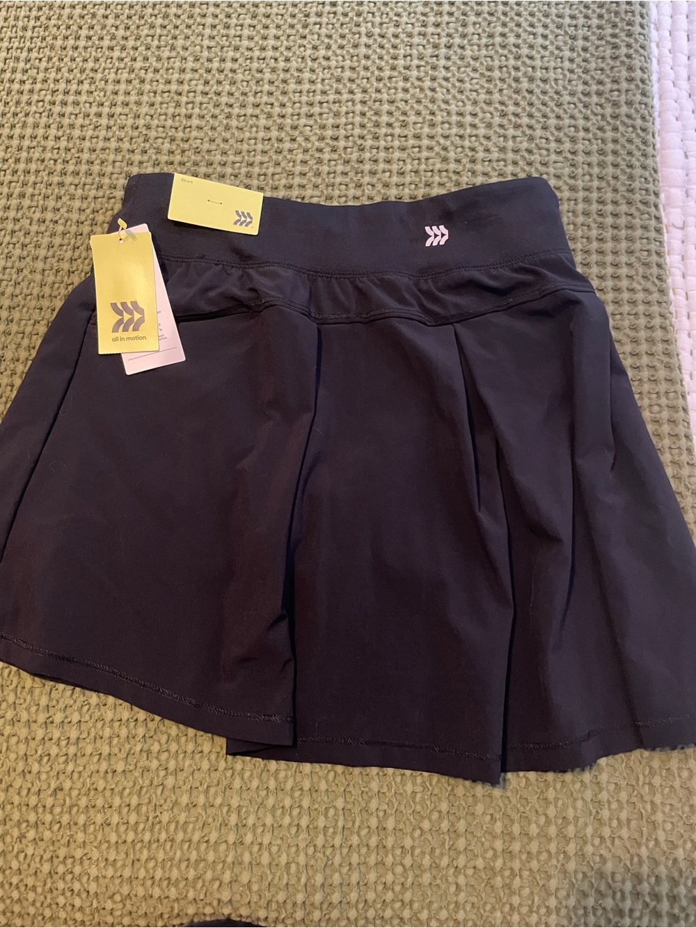 NWT All in Motion Girl's Black Athletic Skort